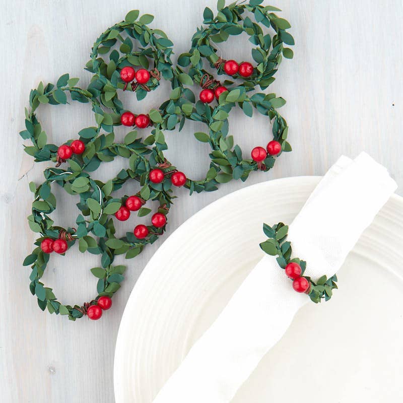 Factory Direct Craft – wholesale Konstgjord julgran – 1-3/4 ”Miniatyr Holly kransar 36 delar (3 paket)4