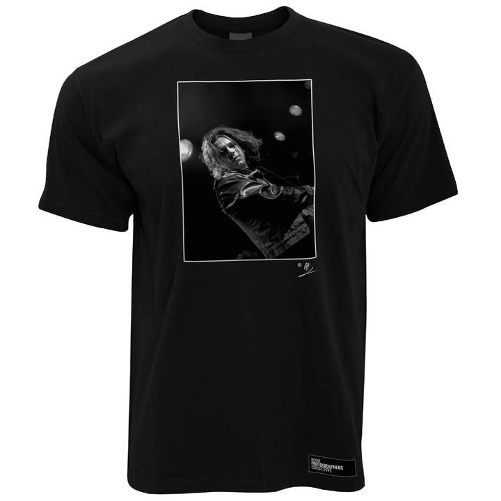 Michael Hutchence live (1) 1985 AP Men's T-Shirt for wholesale by Rock Photographers Collective