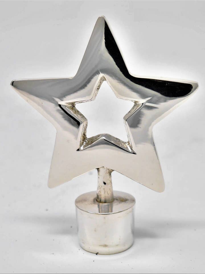 Silver Plated Candlestick 8 - Star for wholesale by Micci´s House /MK-Trading