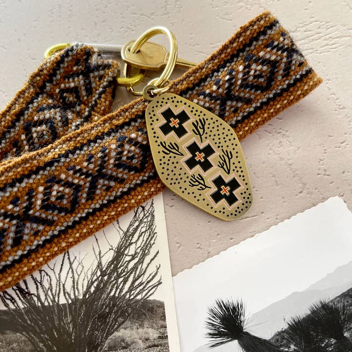 Paper Parasol Press - Wholesale Keychain - Women's - Desert Crossroads Western Themed Enamel Keychain2