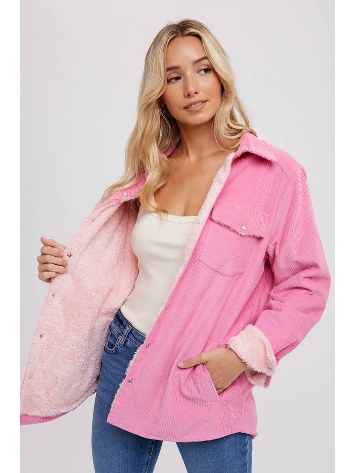 Bluivy - Wholesale Jacket - Women's - CORDUROY SHERPA-LINED JACKET50