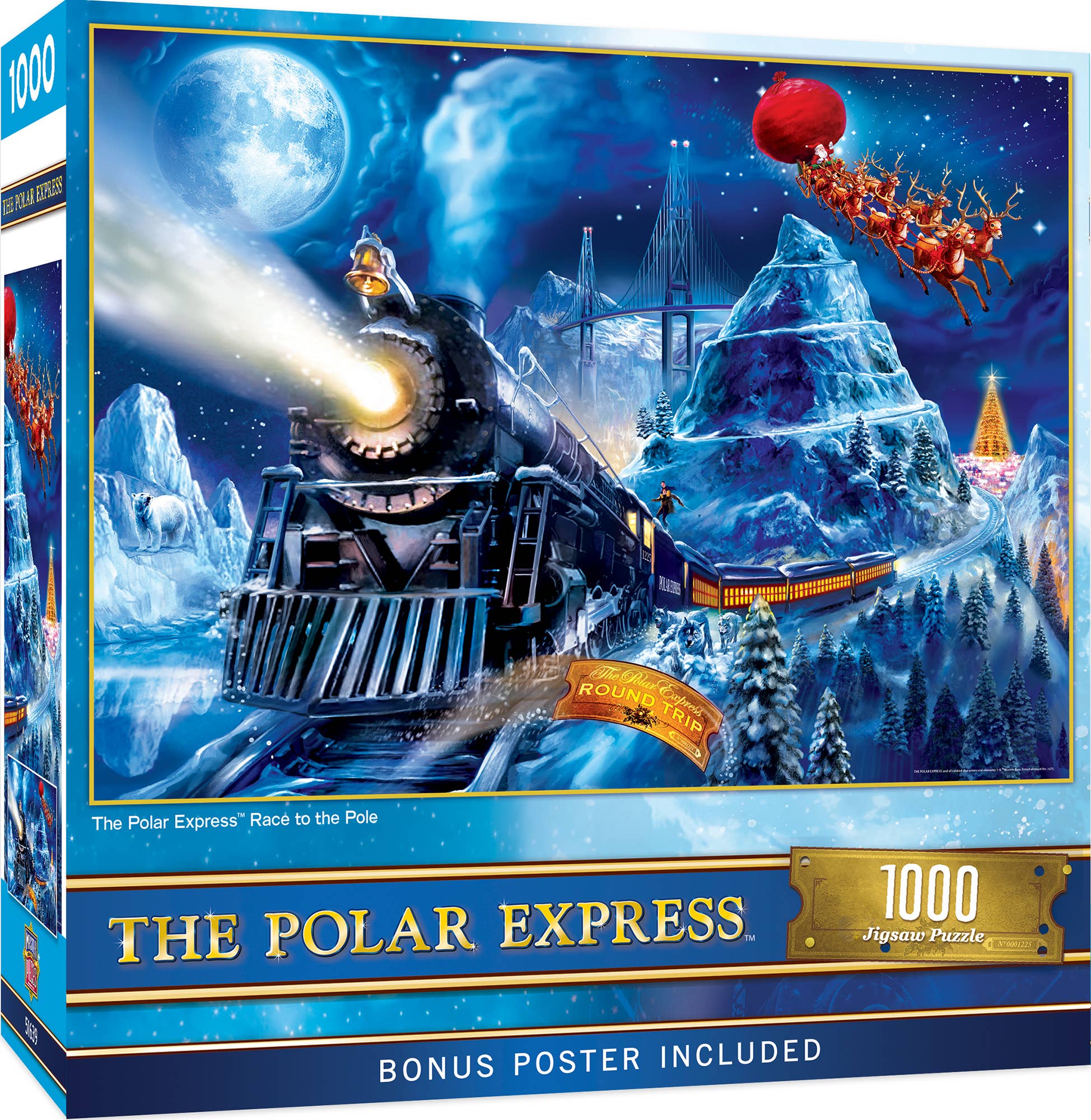 Masterpieces Puzzles - Wholesale Puzzle - Adult - The Polar Express - Race to the Pole 1000 Piece Puzzle0