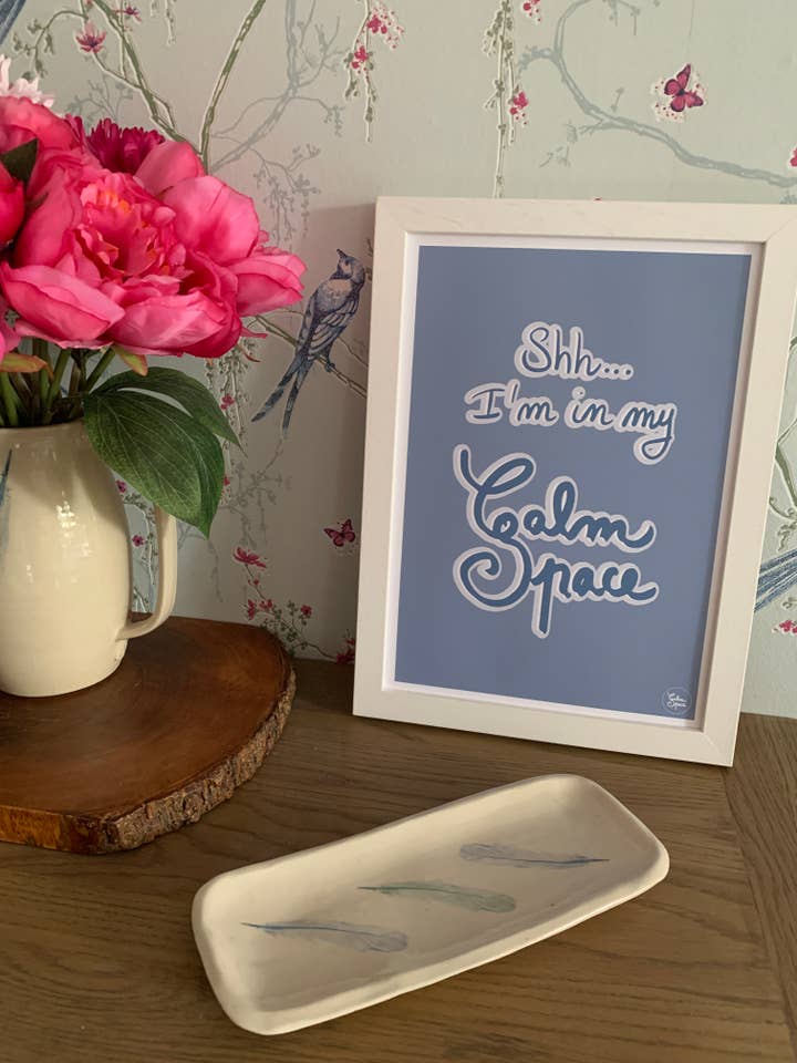 Impression consciente « Chut... je suis dans mon espace calme » pour la vente par Clemence Prosen Art & Design
