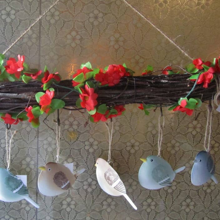 NHP International - Wholesale Wall Hook - 'HBX Natural living' hangers of purpurea branches with 6 hoo1