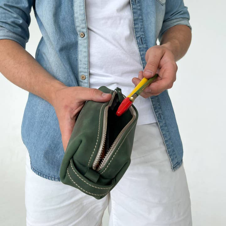 Pol Leather Studio – wholesale Pencil case/pouch – Pencil Case, Pen Case, Leather Makeup Bag.