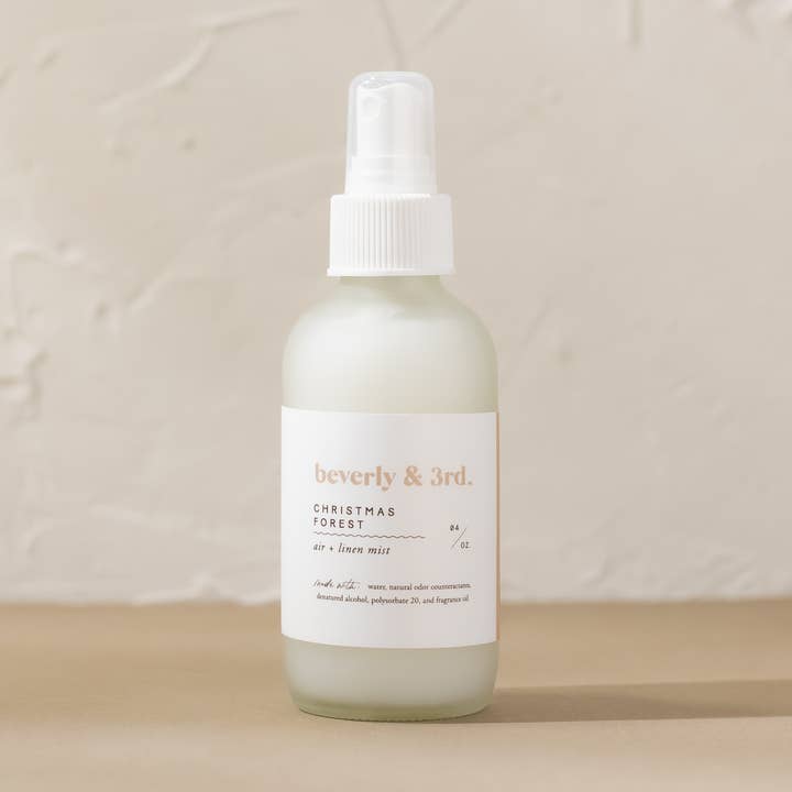 Christmas Forest - Air And Linen Mist Room Spray for wholesale by Beverly and 3rd Candle Co.