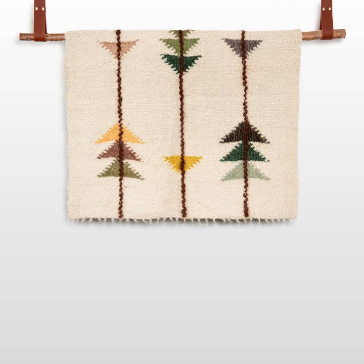 Lis (Forest) Wool Statement Throw / Baby Blanket for wholesale by Hustle & Blush