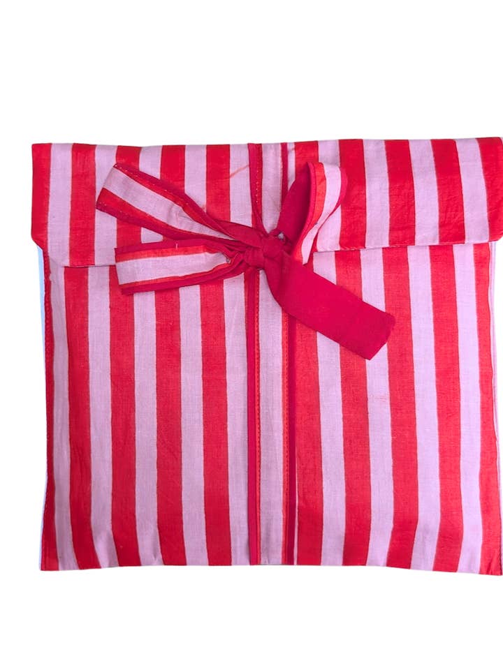 LNH EDIT - Wholesale Sleepwear Set - Women's - Red Stripe Pyjama Set, Long