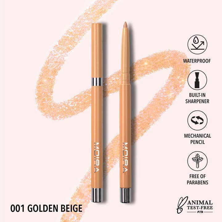Statement Shimmer Liner (001, Golden Beige) for wholesale by Moira Cosmetics