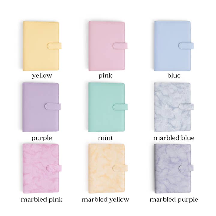 Eleventh and Taylor - Wholesale Binder - A5 Binder: 6 Hole with Elastic Pen Holder & Magnetic Closure29