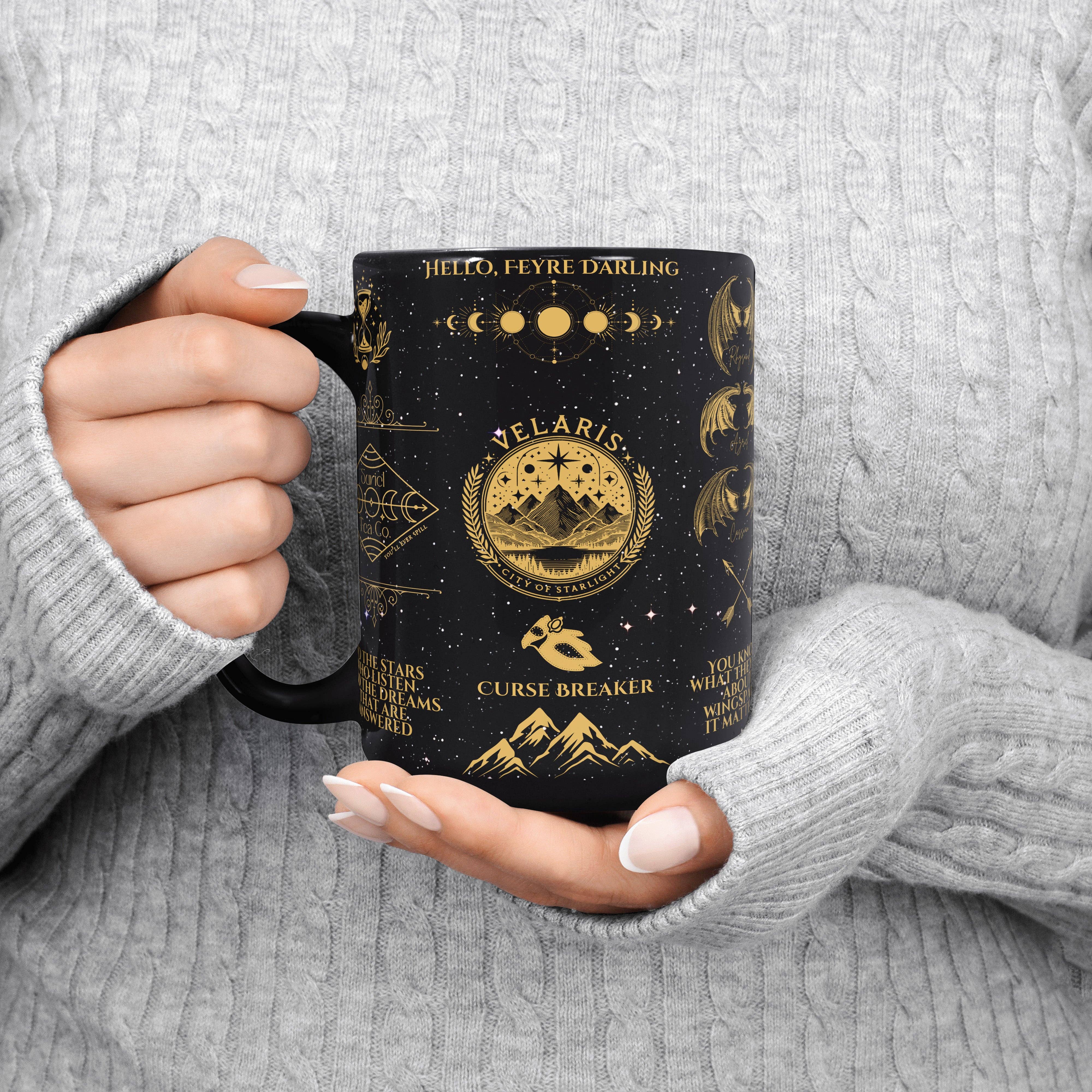 MagicMerchEmporium – wholesale Coffee mug – Black ACOTAR Night Court Mug7
