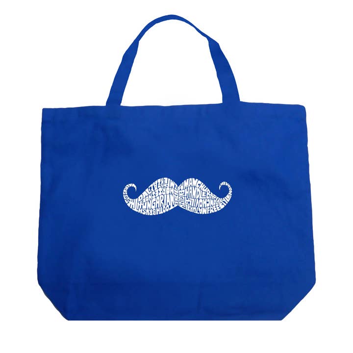LA Pop Art - Wholesale Tote Bag - Women's - LA Pop Art Word Art Tote Bag - WAYS TO STYLE A MOUSTACHE7