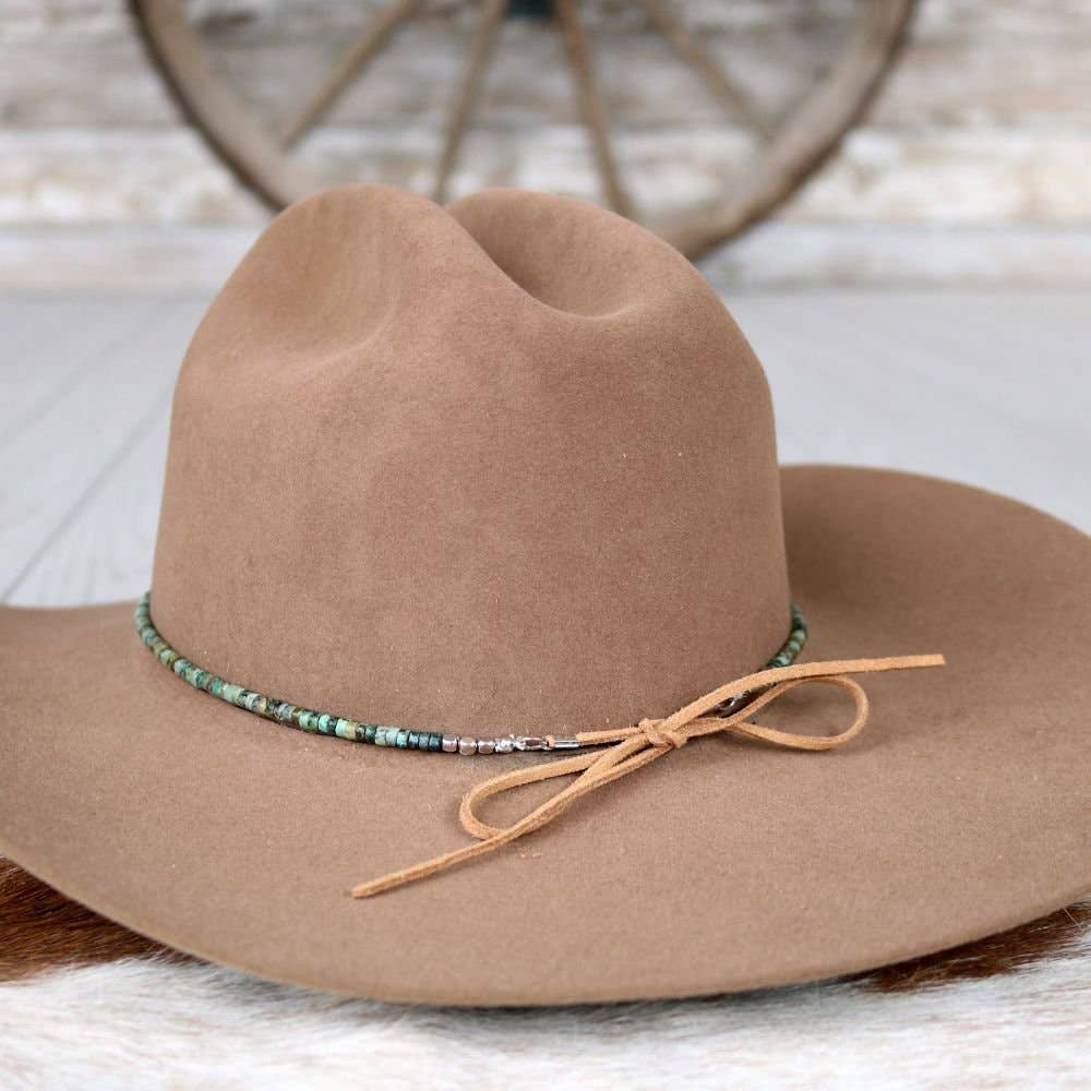 Willow Lane Hat Co. - Wholesale Hat Accessory - Women's - African Turquoise Stone Hat Band4