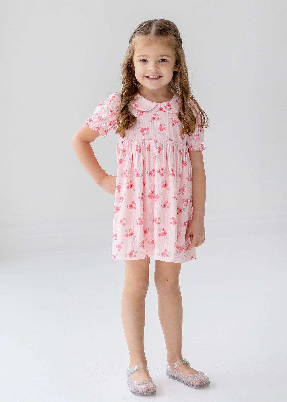 Rosa Vestito Tasca Piena di Fiori in vendita all'ingrosso su Faire1