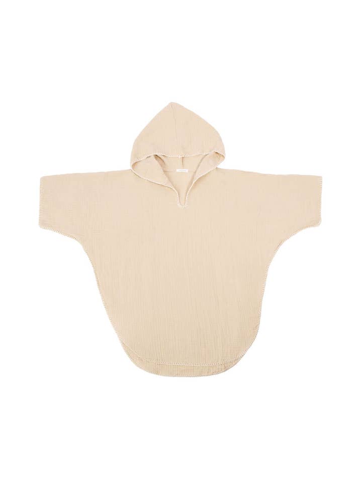 COCOON ADULT PONCHO | BEIGE for wholesale by Yaqamoz