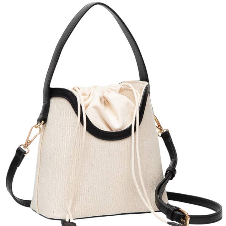 Sac à bandoulière en toile avec cordon pour la vente par Madeline Love