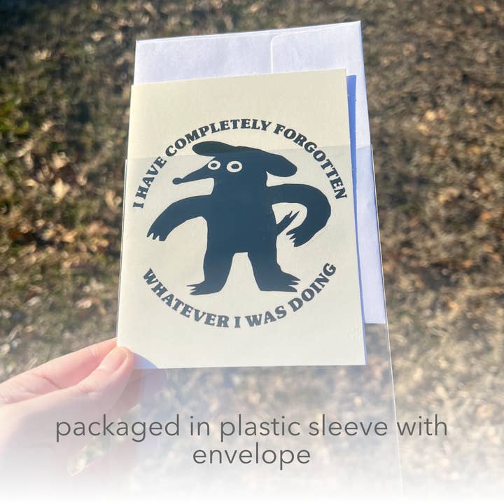 Sara McCandless Illustration - Wholesale Everyday Greeting Card - Completely Forgotten A2 Blank Card With Envelope4