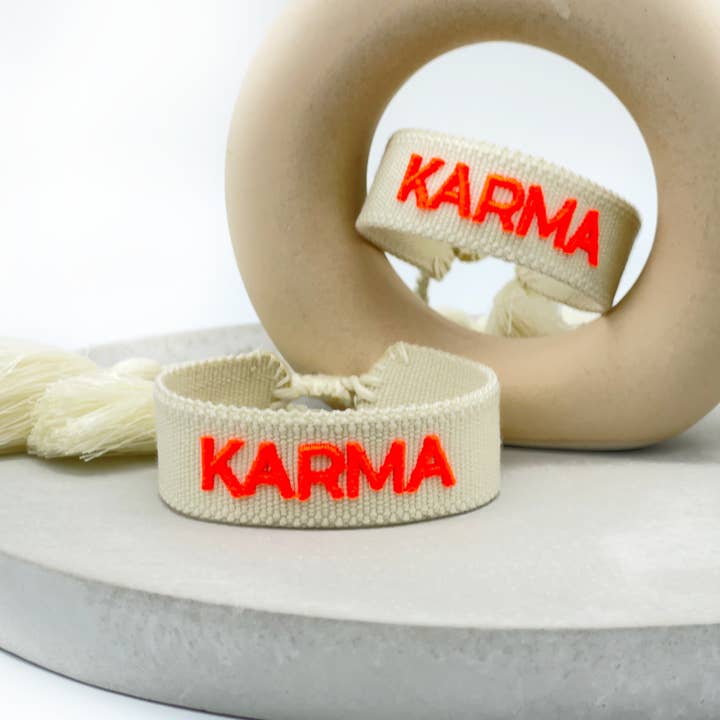 Parsley & Pepper - Wholesale Woven/Braided Bracelet - KARMA statement bracelet woven, embroidered3