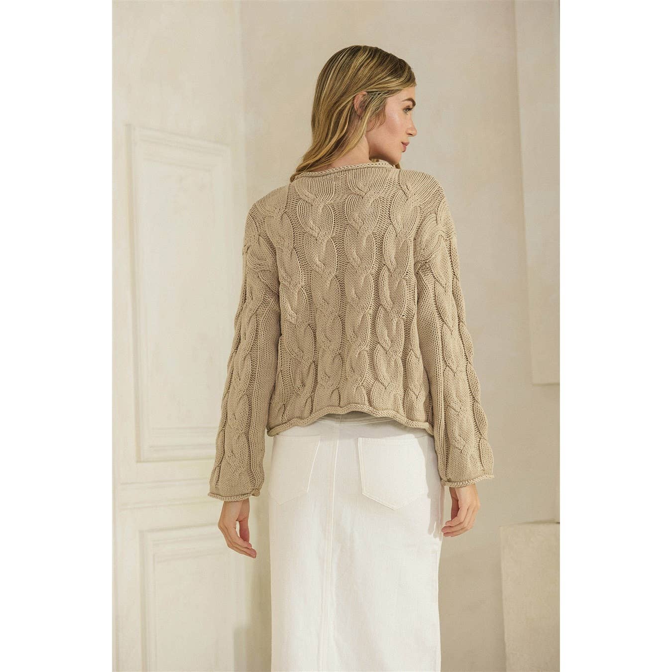 Honey Mango - Wholesale Knit Sweater - Women's - Cable knit sweater16