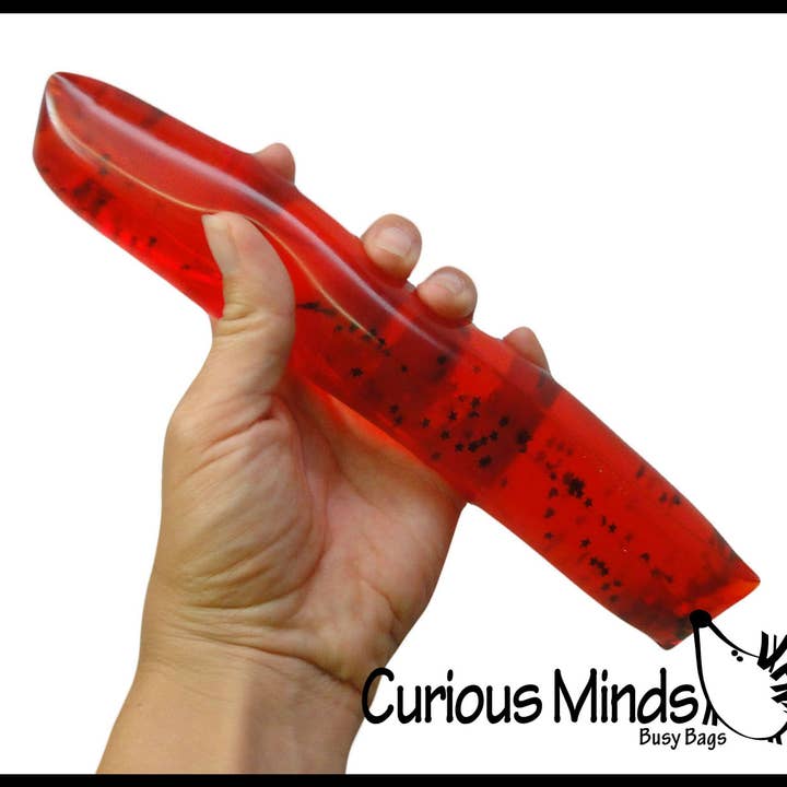 Curious Minds Toys - Wholesale Squishy Toy - Kids & Baby - 1Â Giant 9.5" Long Water Filled Tube Snake Stress Toy - Squi