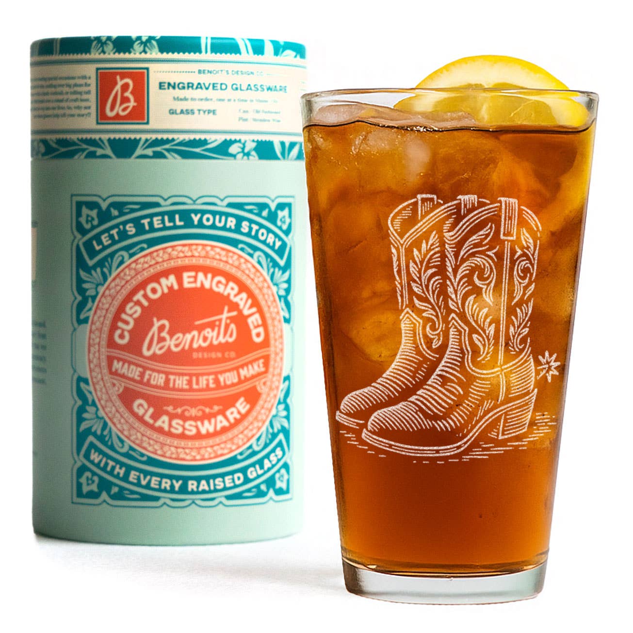 Benoit's Design Co. - Wholesale Cocktail/Liquor Glass - Cowboy Boots Drinking Glasses5