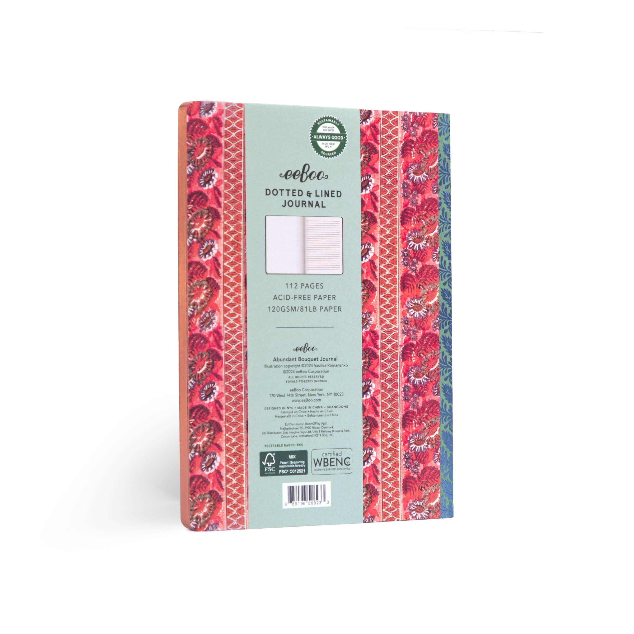 eeBoo - Wholesale Journal/Diary - Abundant Bouquet Luxe Journal1