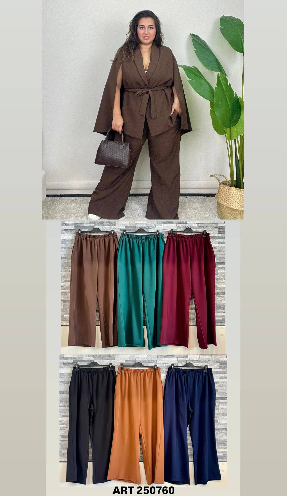 DIADEMA CURVY - Wholesale Pants - Women's - Curvy Elegant Suit Pants0