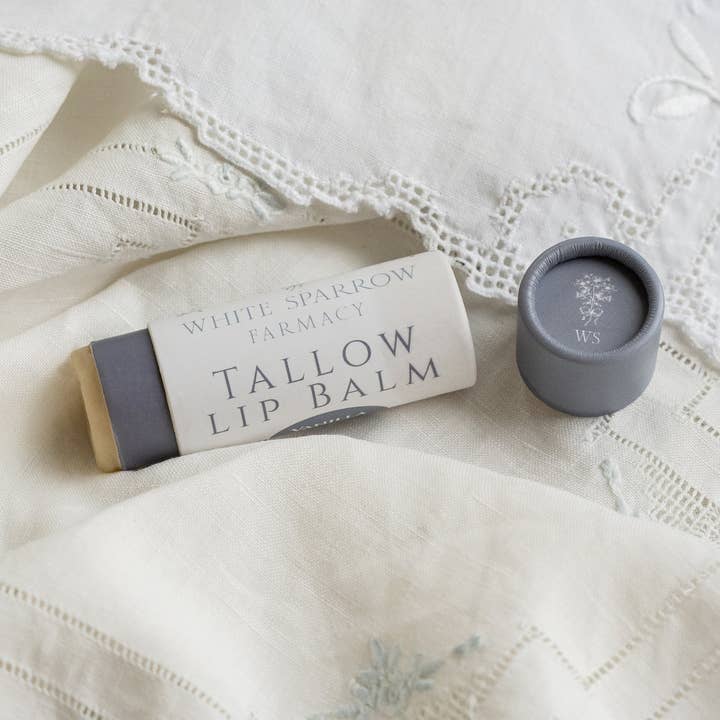 White Sparrow Farmacy - Wholesale Lip Balm - Tallow Lip Balm - Vanilla Crème0