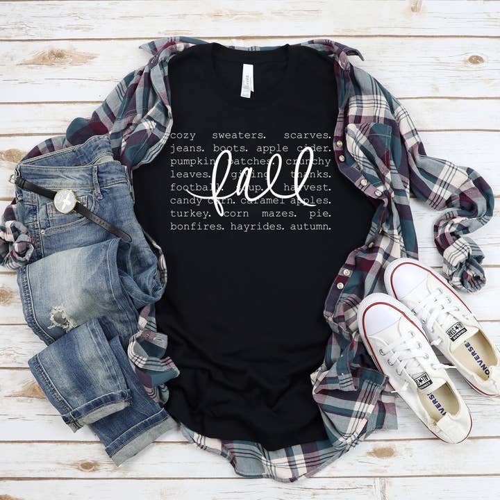 T-shirt Fall Vibes pour la vente par Little Bitt’s Craftin’ Around Co., LLC