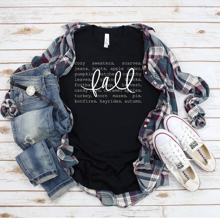 Camiseta Fall Vibes por atacado de Little Bitt’s Craftin’ Around Co., LLC