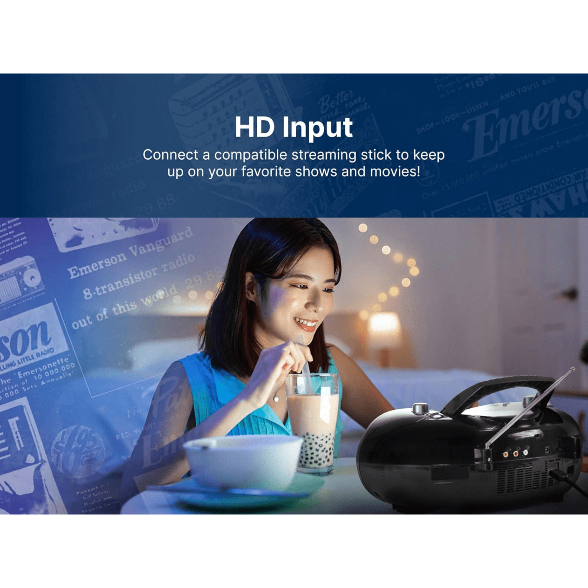 JupiterGear Home – wholesale Speakers – Emerson 7” Bluetooth DVD Boombox with AM/FM Radio11