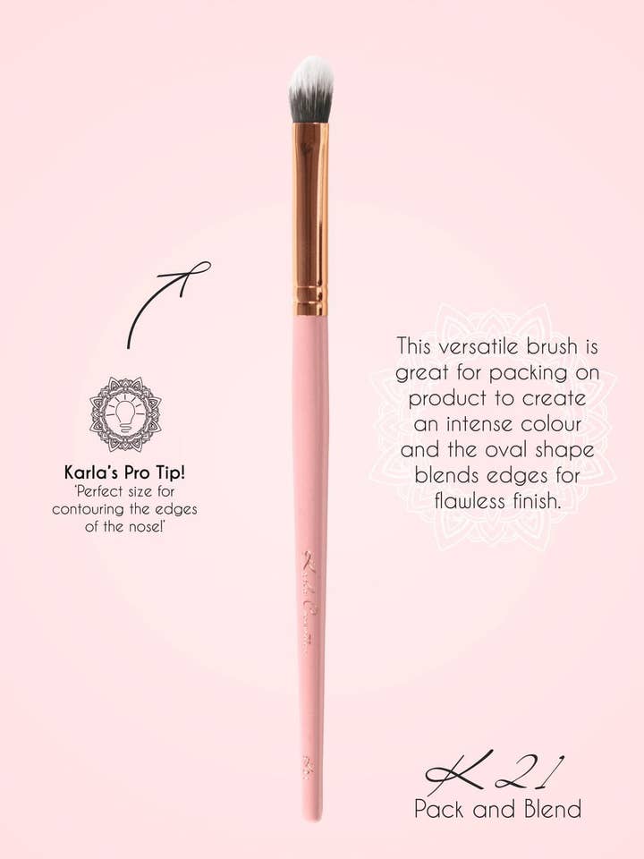 Pincel de Maquilhagem Essencial K21 Pack & Blend por atacado de Karla Cosmetics