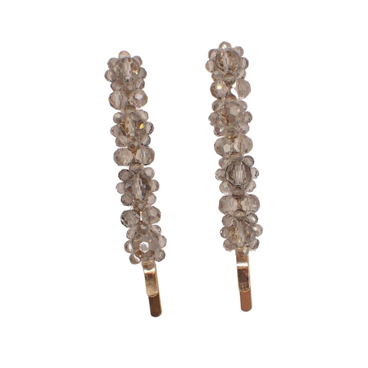 Topkids Accessories - Vente Pince à cheveux – femme - Belles poignées à cheveux perlées, poignées colorées pour le bal de fin d'année, la mariée ou la fleuriste, pince à cheveux pour femme, épingles à cheveux, accessoire Kirby Grip1