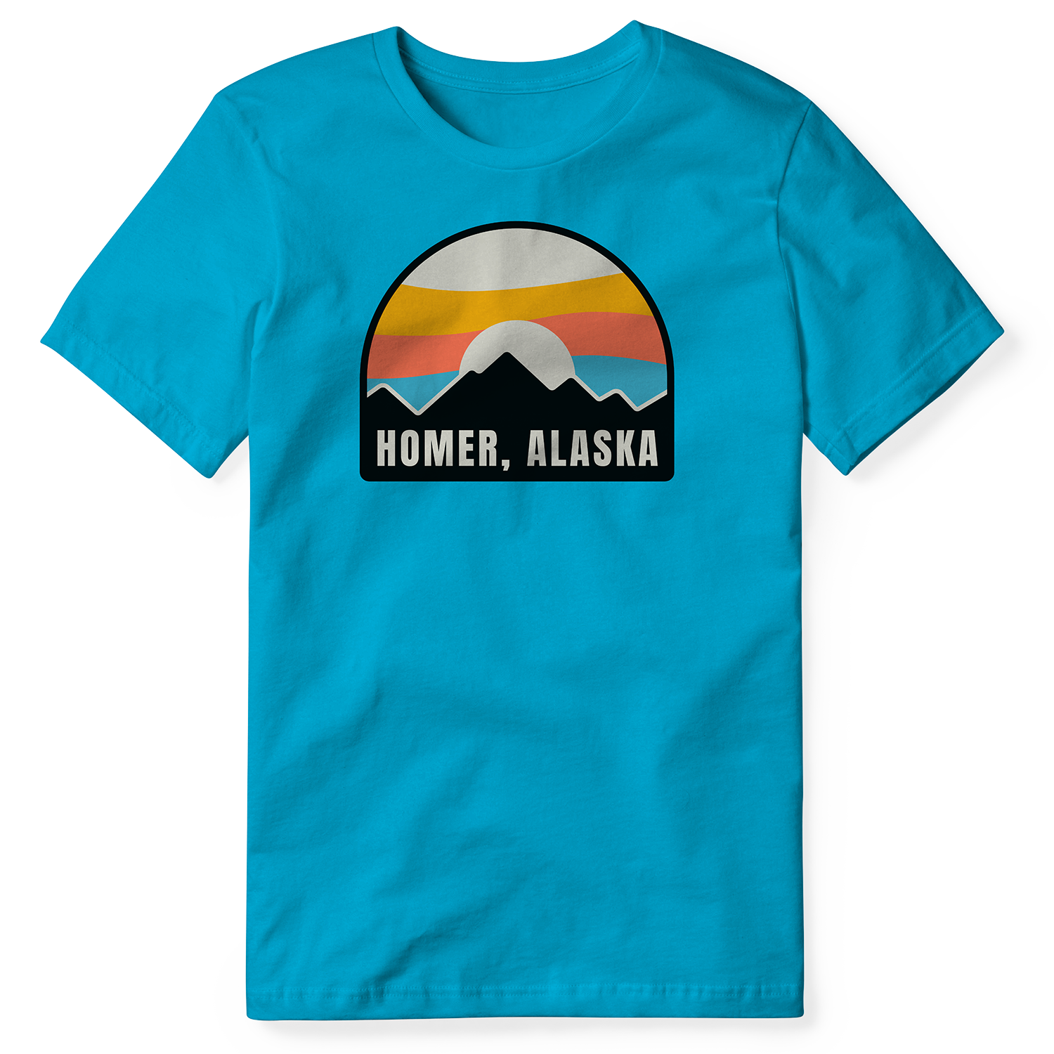 Direction Apparel - Wholesale Screen Printed T-Shirt - Men's - Bright Sky Tri Blend Tee1