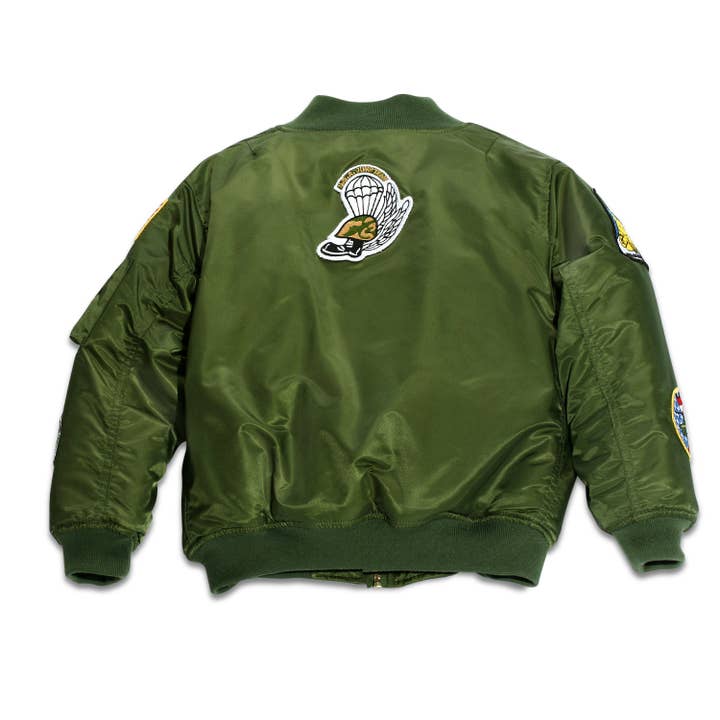 Up And Away - Wholesale Jacket - Kids - MA-1 Flight Jacket Green