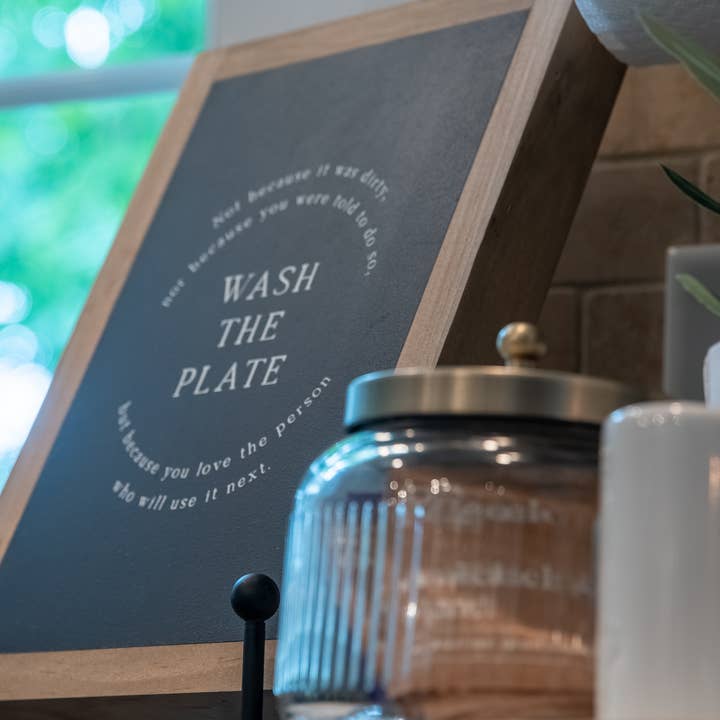 Joyfully Said - Wholesale Sign - Wash the Plate | Wall Art4