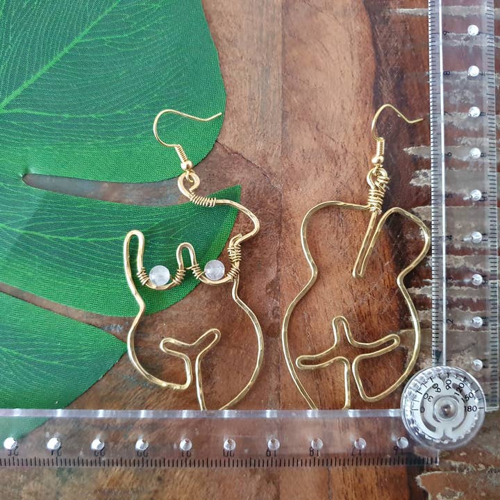 Jasper Rocks – wholesale Dangle earrings – Lady Goddess female nude queen crystal earrings2