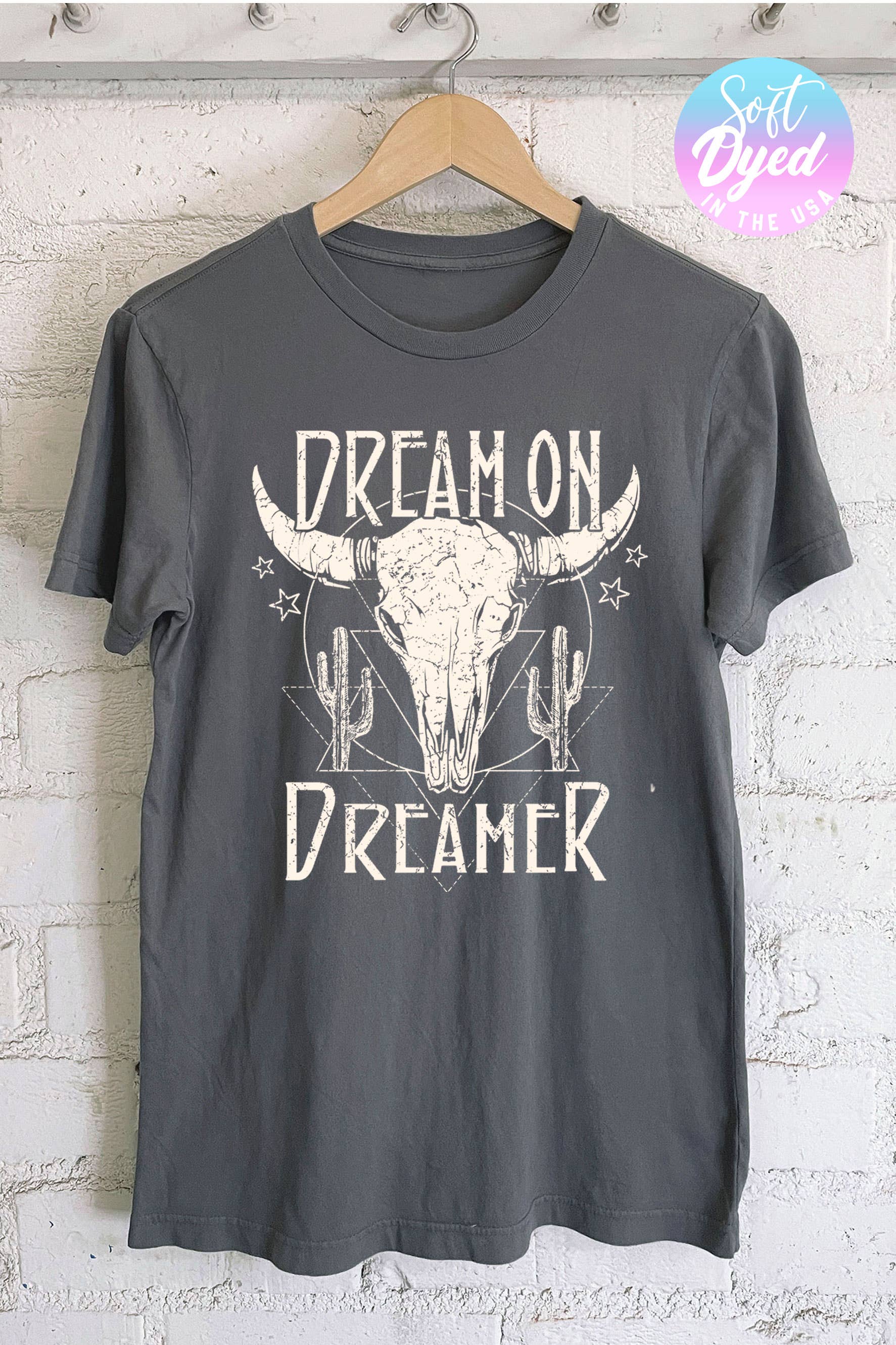 Rustee Clothing - Wholesale Screen Printed T-Shirt - Women's - DREAM ON DREAMER5