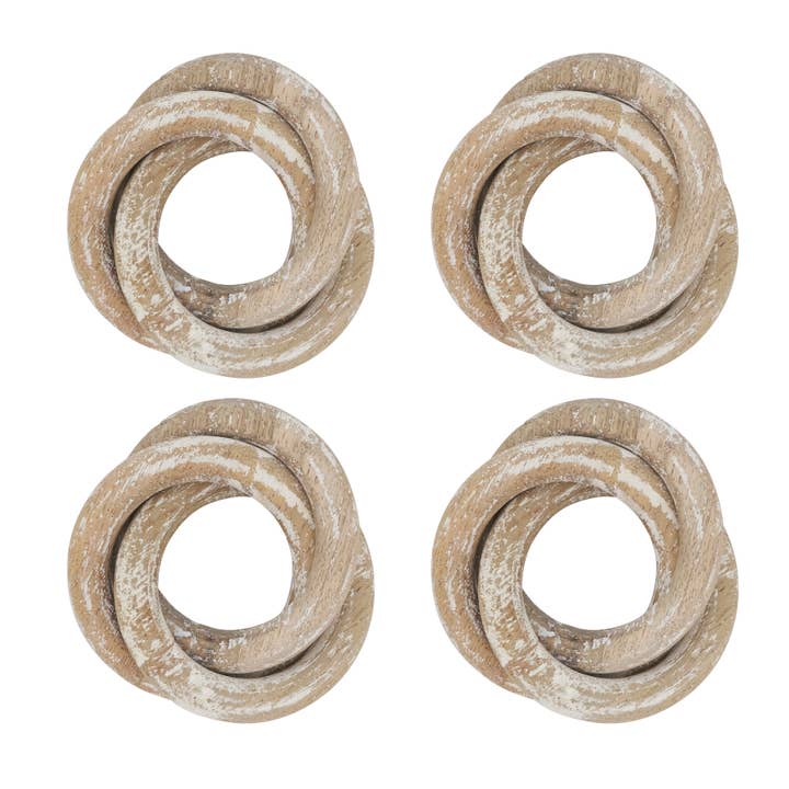 Saro Lifestyle - Wholesale Napkin ring - Wooden Interlock Napkin Ring6