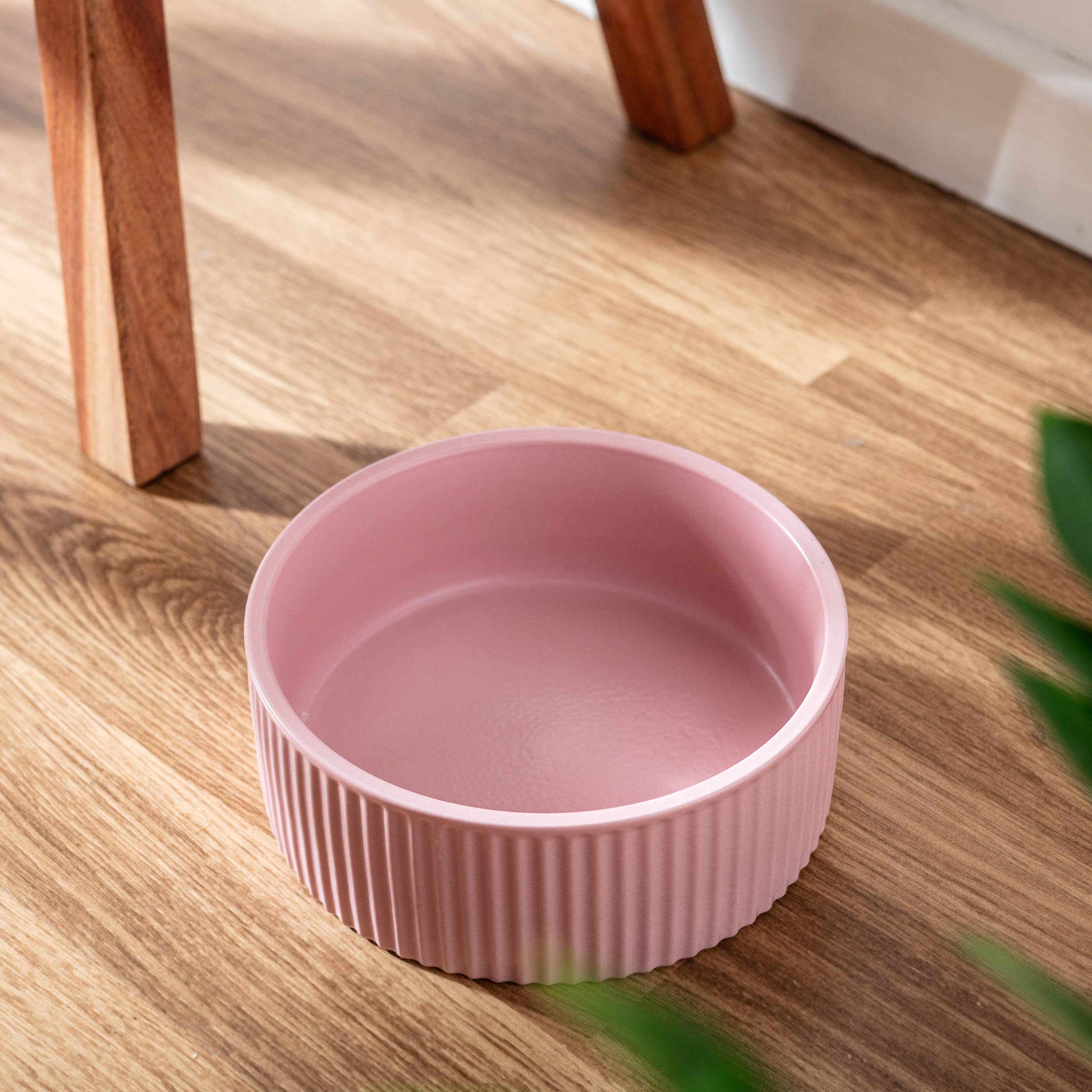 Park Life Designs - Wholesale Pet Bowl - Cat/Dog - JARDIN Ribbed Pet Bowl Collection – Modern Matte Exterior36
