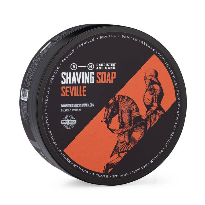 Seville Shaving Soap for wholesale by Barrister and Mann