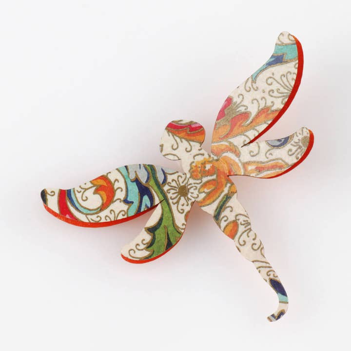 Libellen-Brosche für den Großhandel von Joyas de Papel