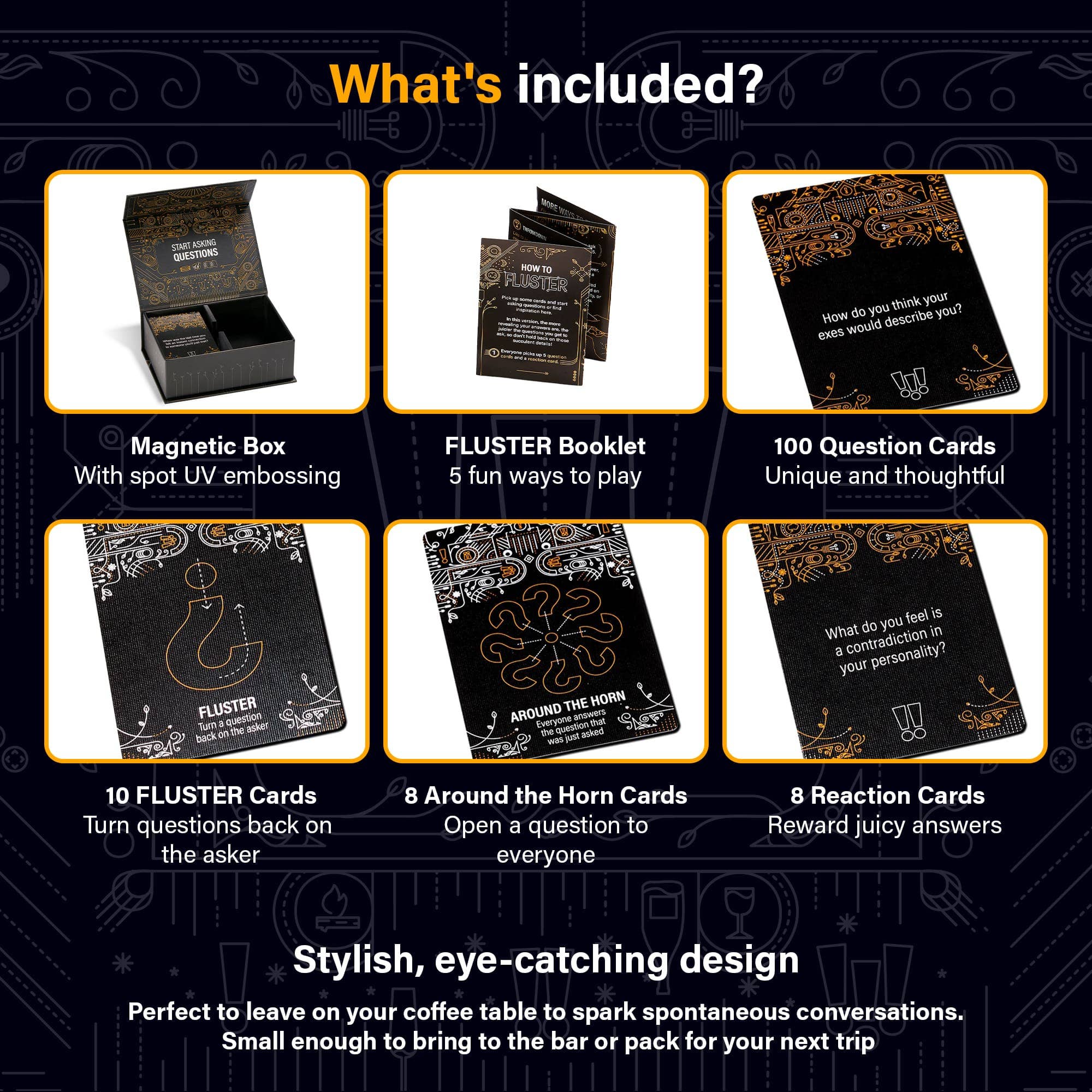 Fluster Creations - Wholesale Card Game - FLUSTER: Conversation Card Game for Deeper Connections5