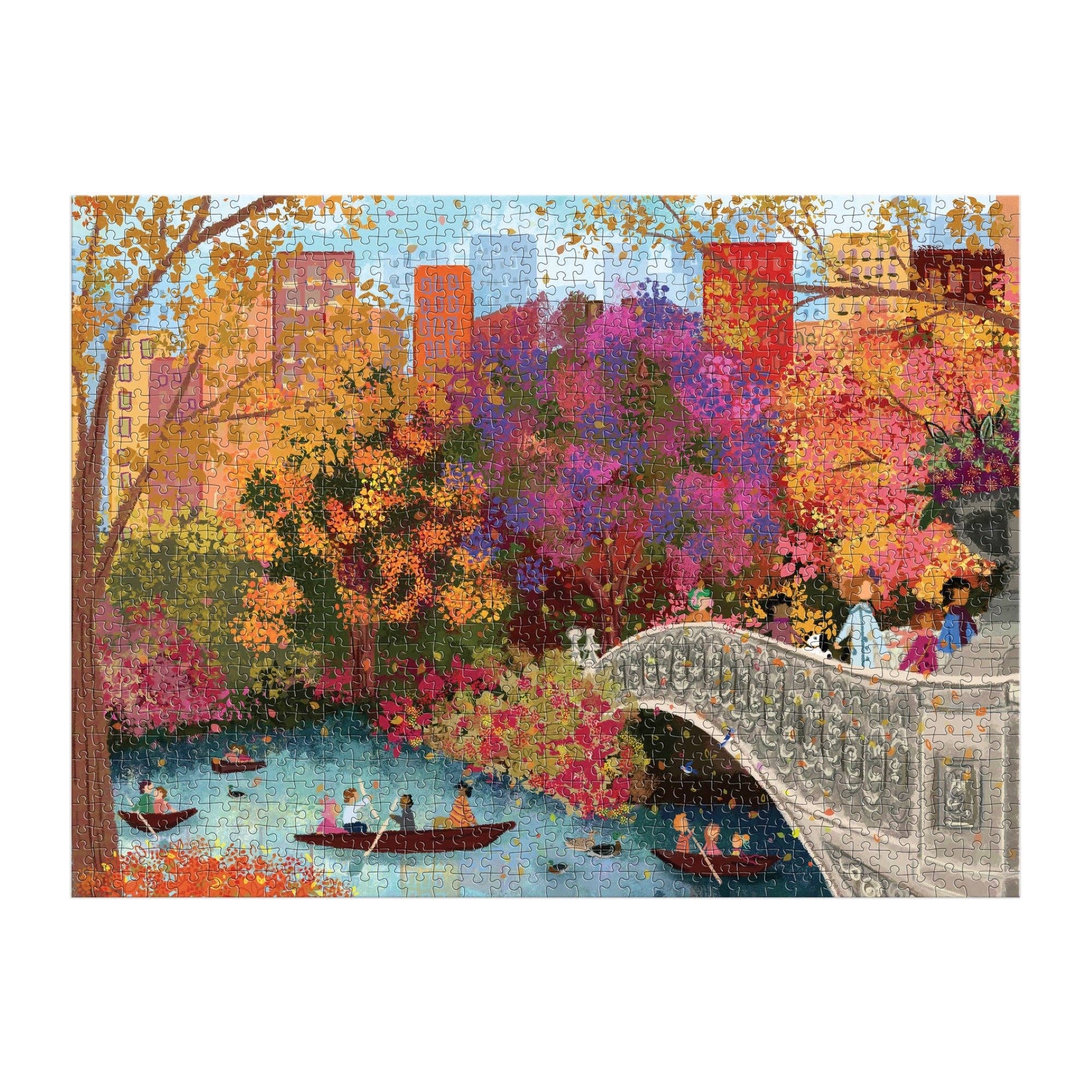 Chronicle Books - Wholesale Puzzle - Adult - Joy Laforme Autumn on Bow Bridge 1000 Piece Puzzle2