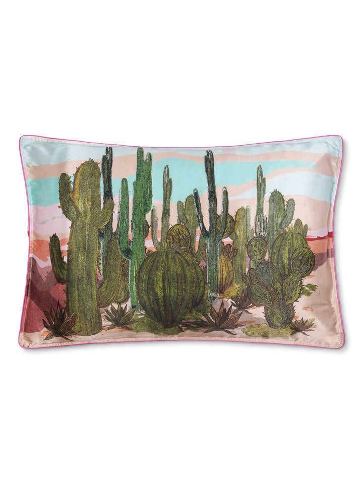 Silk Pillowcase / "Desert Drift" for wholesale by Jessica Russell Flint