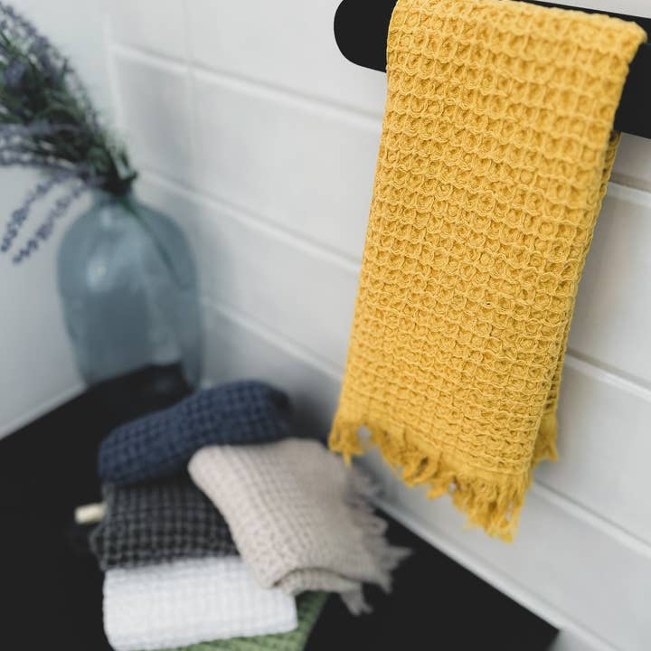 My Kitchen Linens - Wholesale Hand Towel - Set of 2 Waffle Towels for Bathroom5