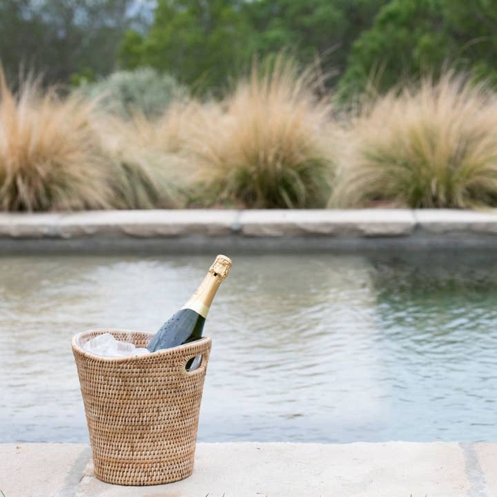 Andrea House - Wholesale Basket - Rattan ice bucket for champagne2