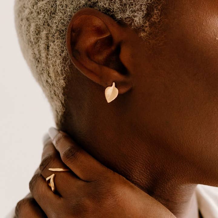 Boucles d'oreilles Stella Succulent | Recyclé | Or ou Argent pour la vente par Laura Elizabeth