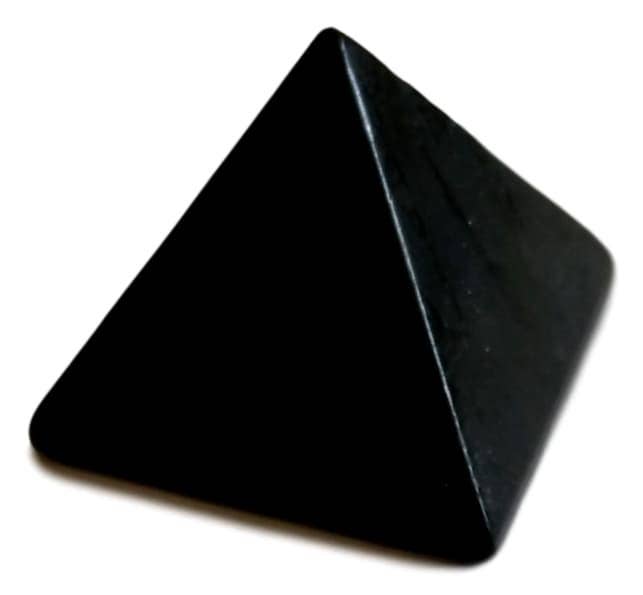 WLM - Wholesale Spiritual Stone/Crystal - Shungite Pyramid Base 3 cm0