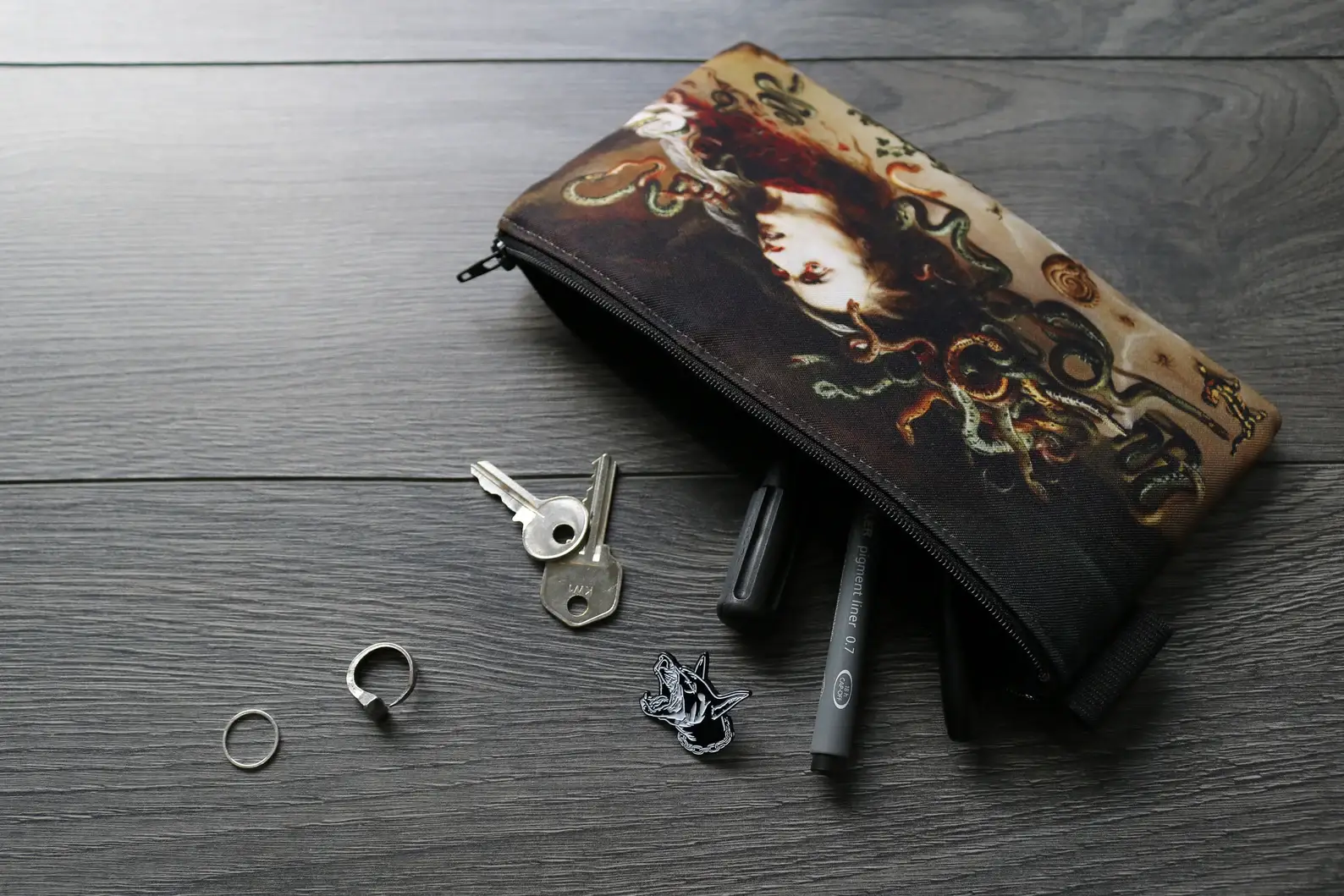 renaissance fair - Wholesale Pencil Case/Pouch - the head of medusa - twill pencil case - peter paul rubens0